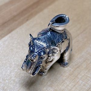 Intricate Decorated Elephant Pendant